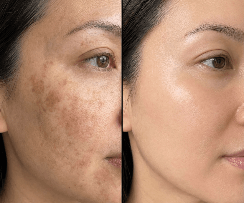 Antes e Depois Melasma Facial
